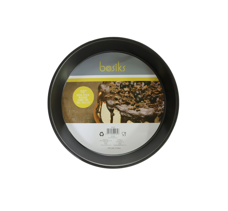 Basiks Non Stick Round Cake Tin 10"