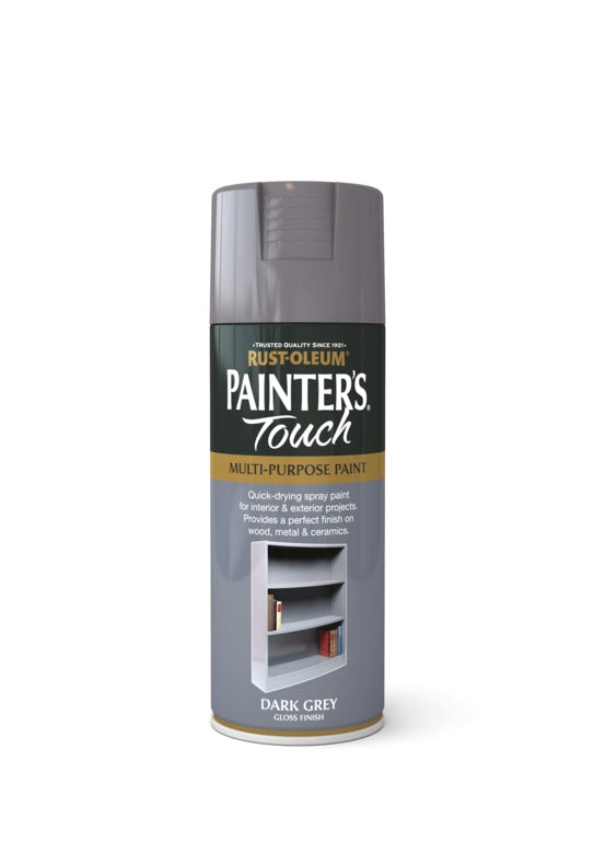 Rustoleum Painter's Touch Aerosol 400ml Dark Grey Gloss
