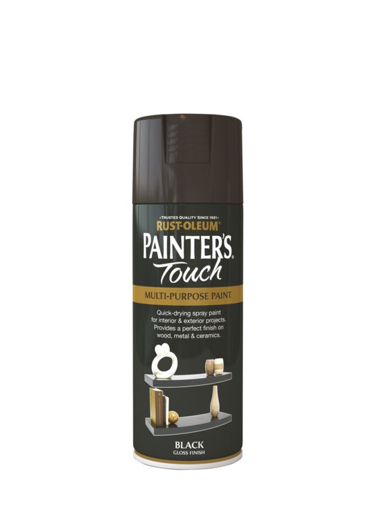 Rustoleum Painter's Touch Aerosol 400ml Black Gloss