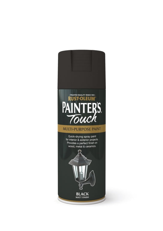 Rustoleum Painter's Touch Aerosol 400ml Black Matt