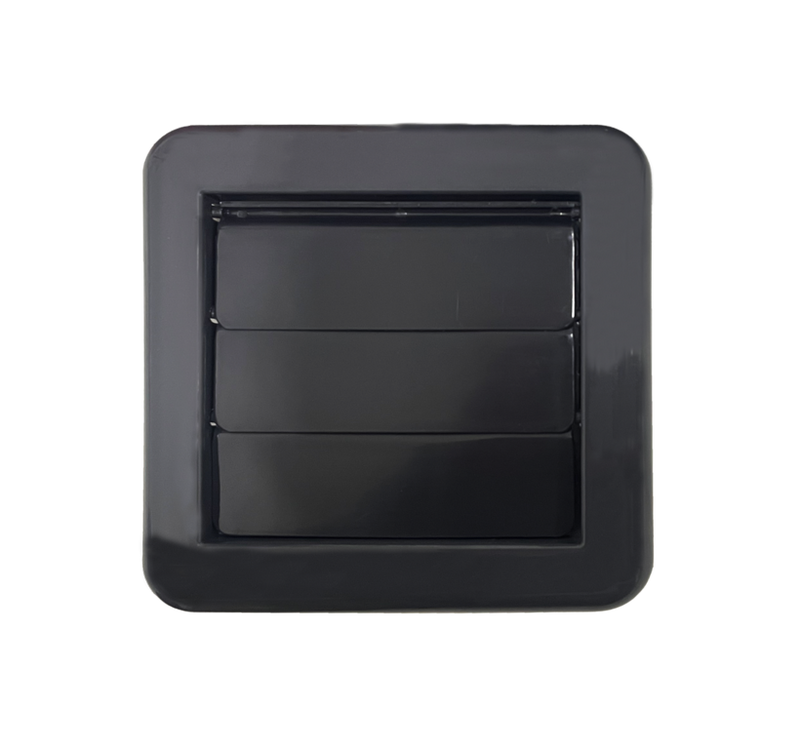 Securlec External Gravity Flap Grey 100mm 4"