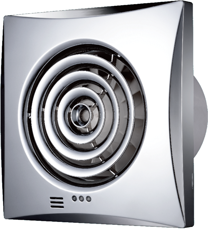 Securlec Whisper Fan Low Profile Timer Model 100mm 4"