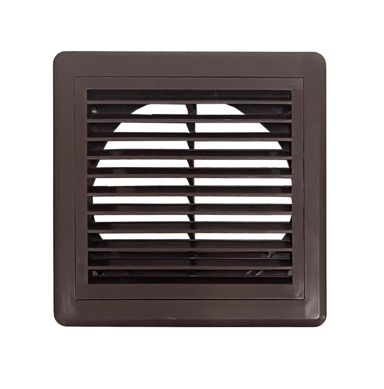 Securlec Inlet/Outlet Multi Fit Fixed Grill Brown 100mm 4"