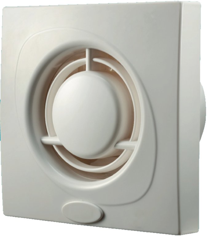 Securlec Whisper Fan Standard Model White 100mm 4"