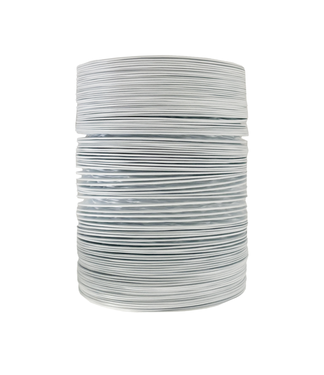 Securlec White PVC Flexible Ducting Hose 3m x 100mm 4"