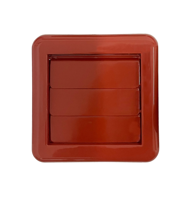 Securlec Externa Gravity Flap Terracotta 100mm 4"