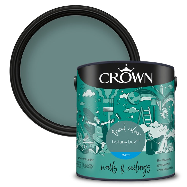 Crown Walls & Ceilings Silk 2.5L Botany Bay