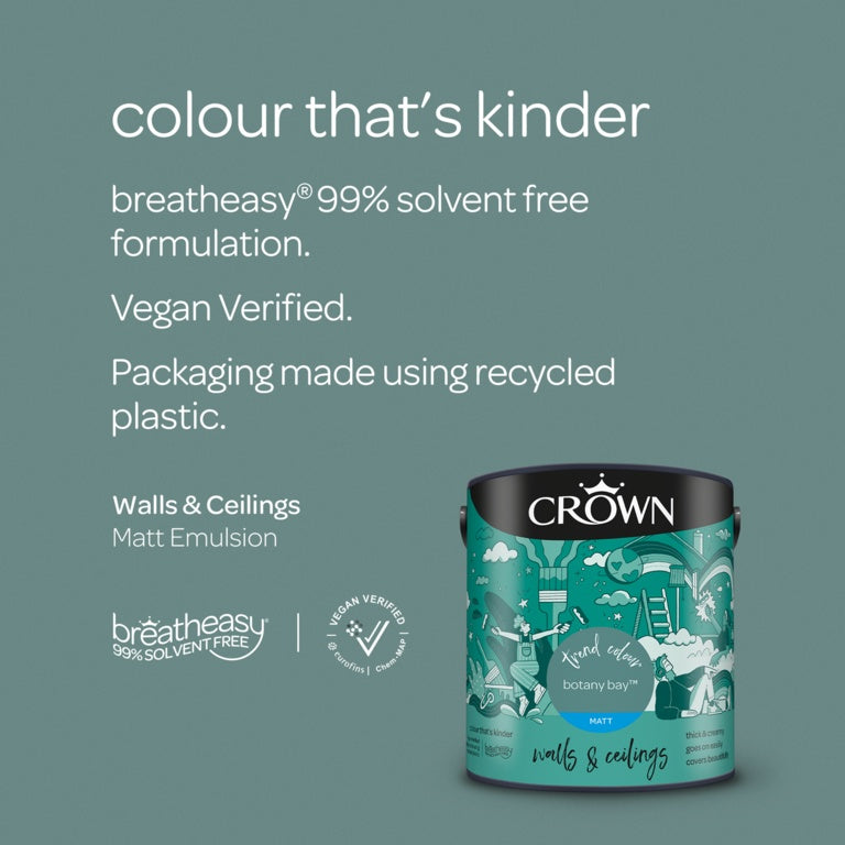 Crown Walls & Ceilings Silk 2.5L Botany Bay