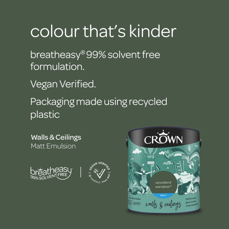 Crown Walls & Ceilings Matt 2.5L Woodland Wanderer
