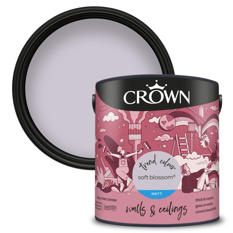 Crown Walls & Ceilings Matt 2.5L Soft Blossom