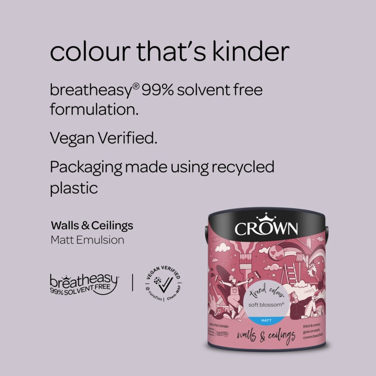 Crown Walls & Ceilings Matt 2.5L Soft Blossom