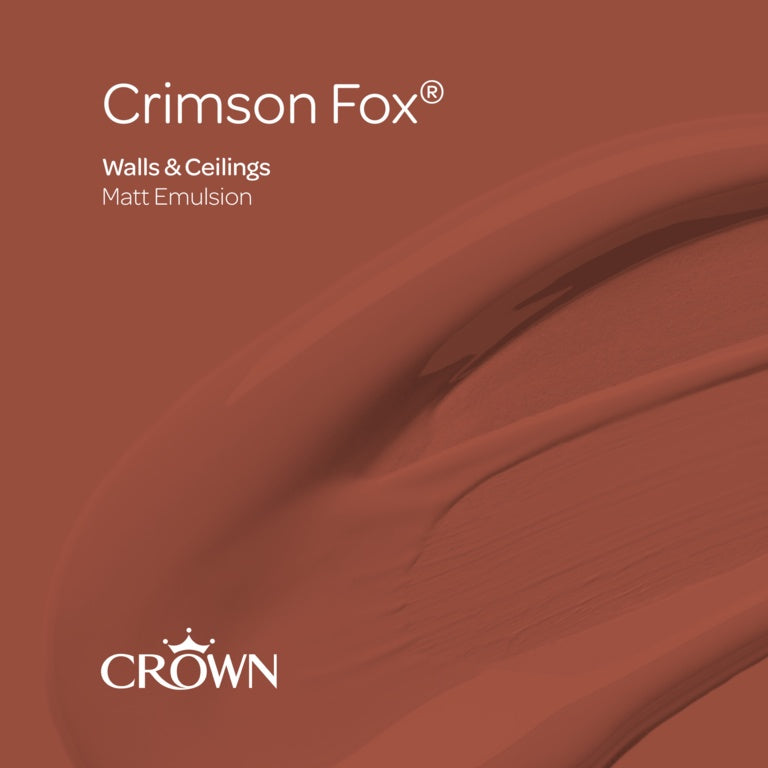 Crown Walls & Ceilings Matt 2.5L Crimson Fox