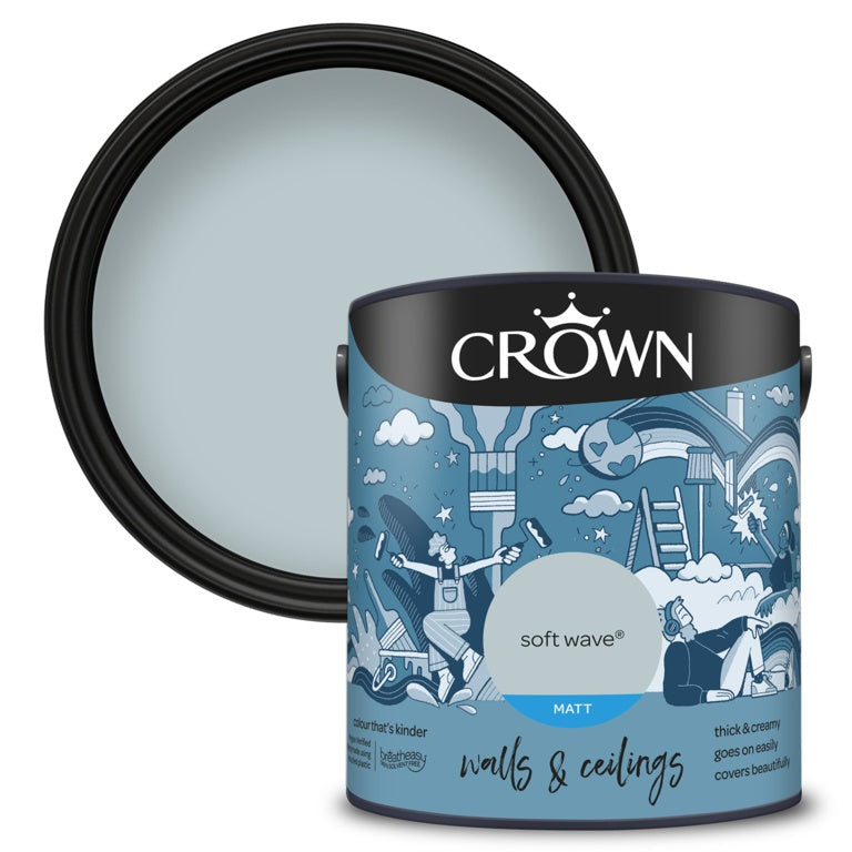 Crown Walls & Ceilings Matt 2.5L Soft Wave