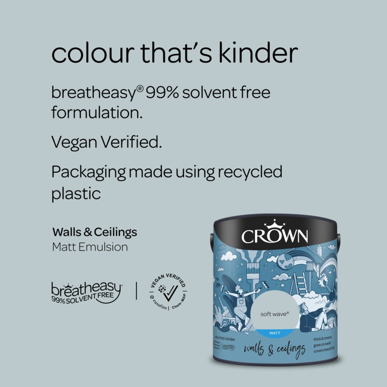 Crown Walls & Ceilings Matt 2.5L Soft Wave