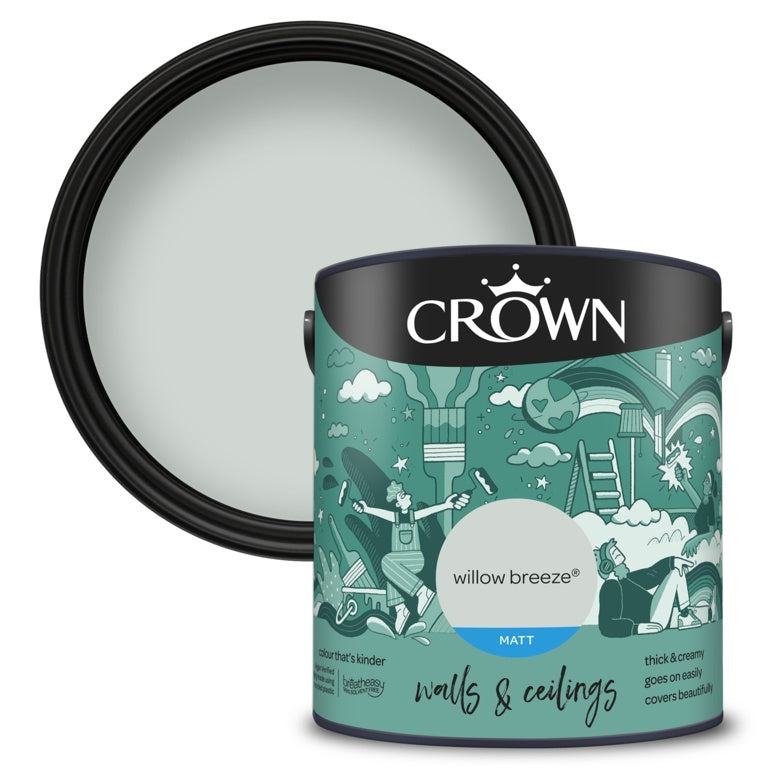 Crown Walls & Ceilings Matt 2.5L Willow Breeze