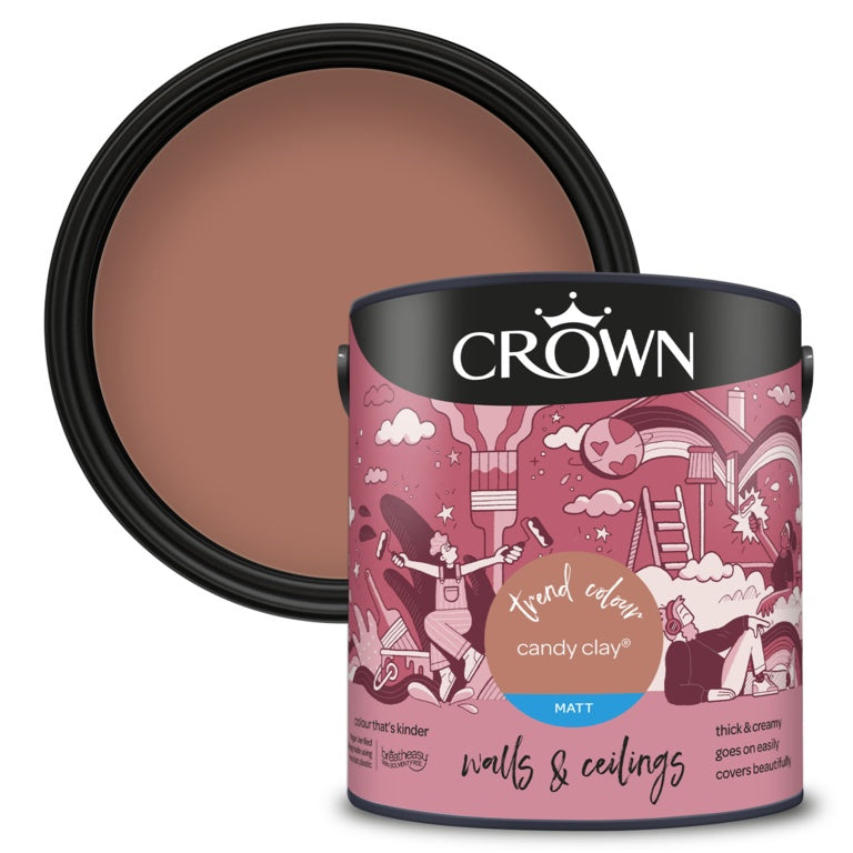 Crown Walls & Ceilings Matt 2.5L Candy Clay