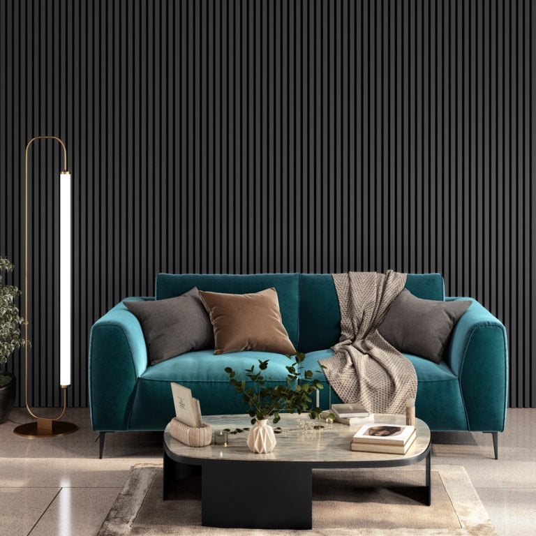 Cheshire Mouldings Acoustic Wall Panel Grey 21x 2400 x 605mm