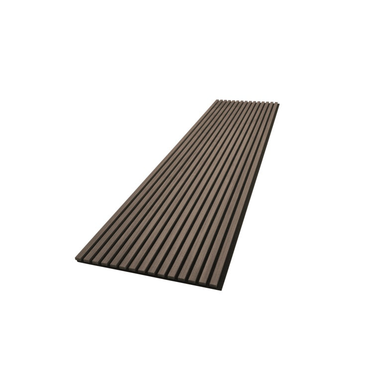 Cheshire Mouldings Acoustic Wall Panel Smoked Oak 21 x 2400 x 605mm