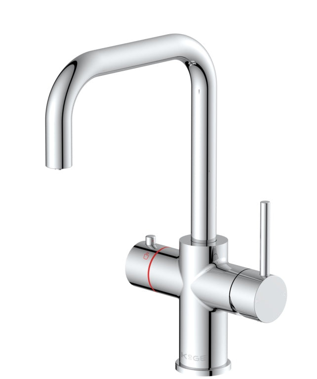 Scudo 3 In 1 Boiling Water Tap D Spout Chrome