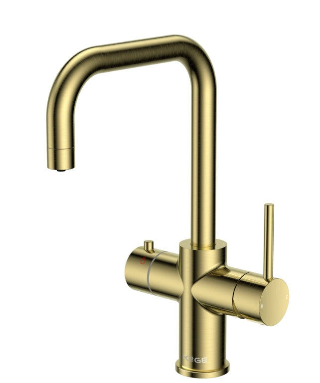 Scudo 3 In 1 Boiling Water Tap D Spout Brass
