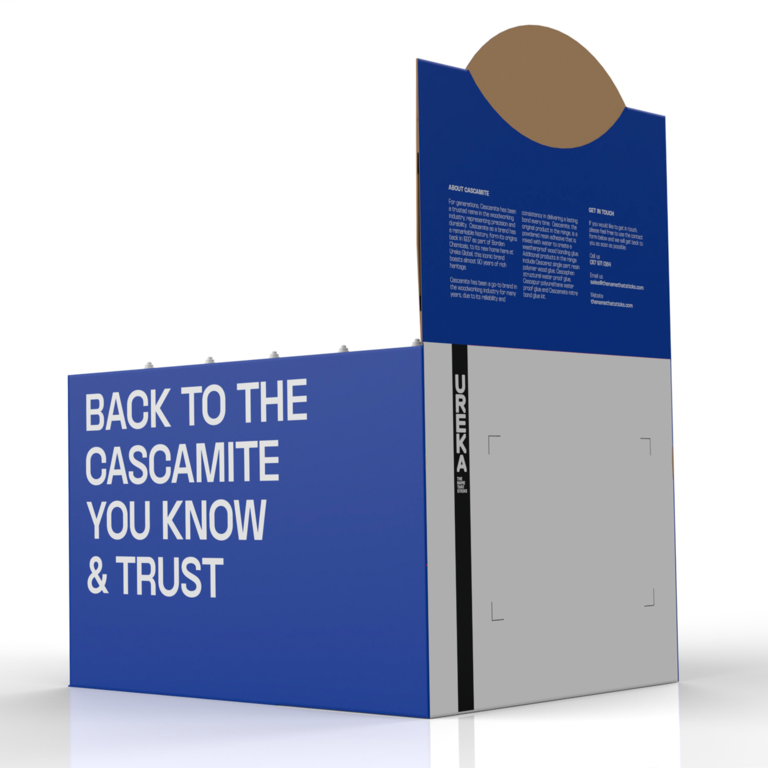 Cascamite Countertop Display Unit SUPPLIED EMPTY