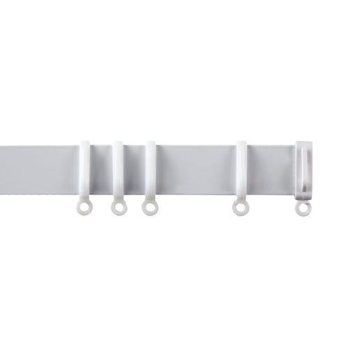 Woodside Aluminium Metal Fixed Track 240cm White