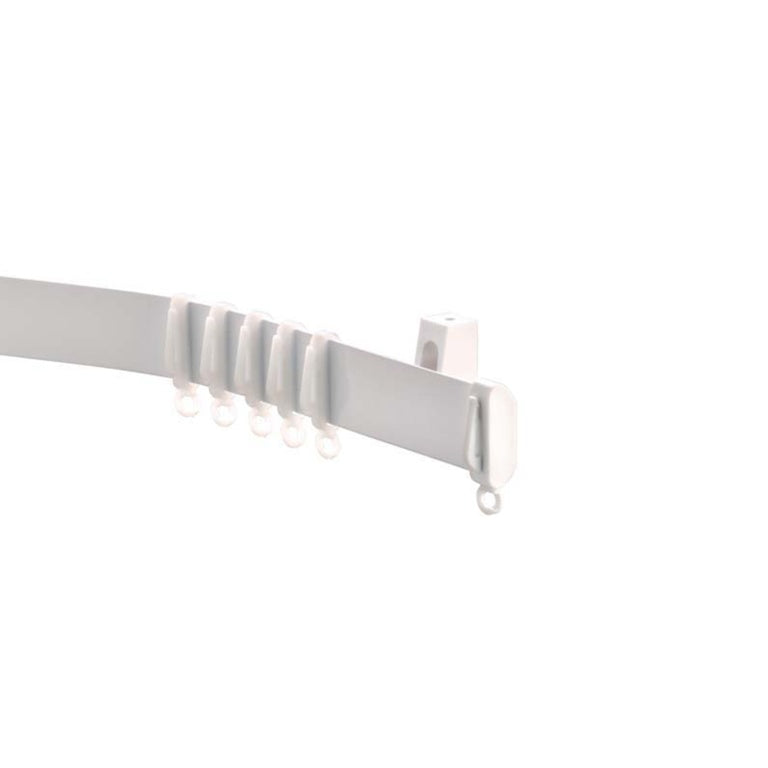 Woodside Aluminium Metal Fixed Track 150cm White