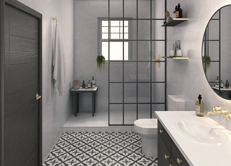 Perform Panel Bathroom & Shower Panel 2400mm x 600mm White Frost