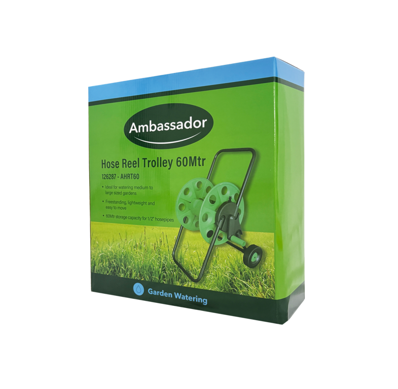 Ambassador Hose Reel Trolley 60m