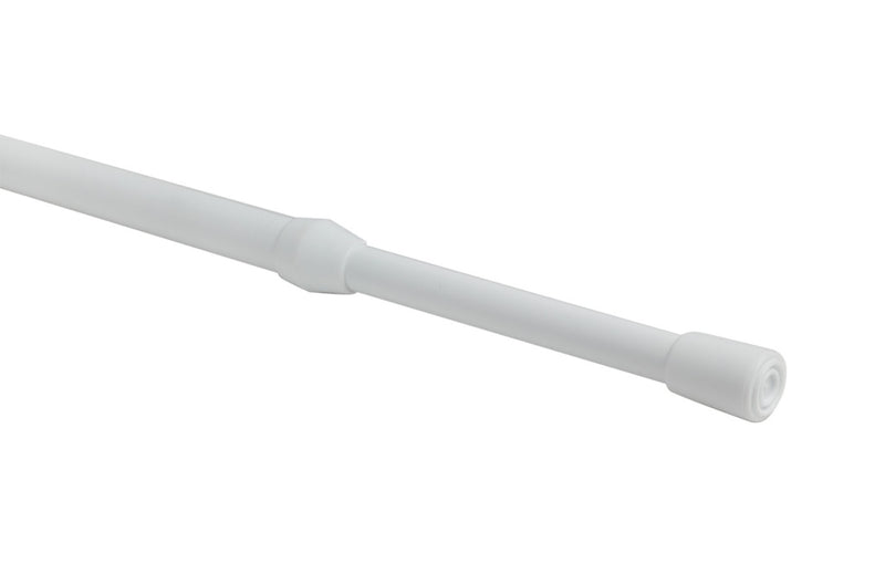 Woodside Extendable Metal Tension Rod White 150-200cm 10-13mm