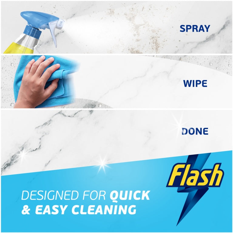 Flash Spray Wipe Done Kitchen 800ml Crisp Lemon