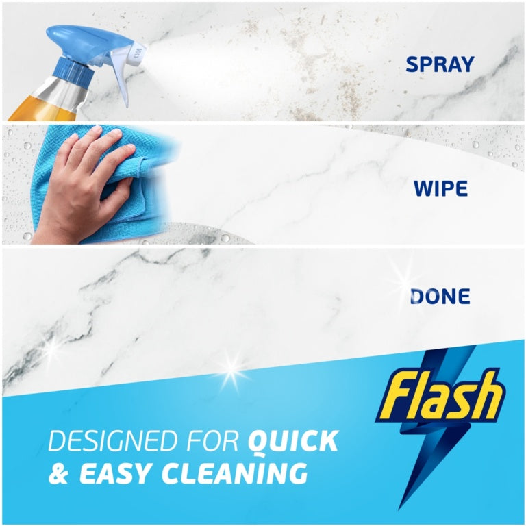 Flash Spray Wipe Done Kitchen 800ml Mandarin