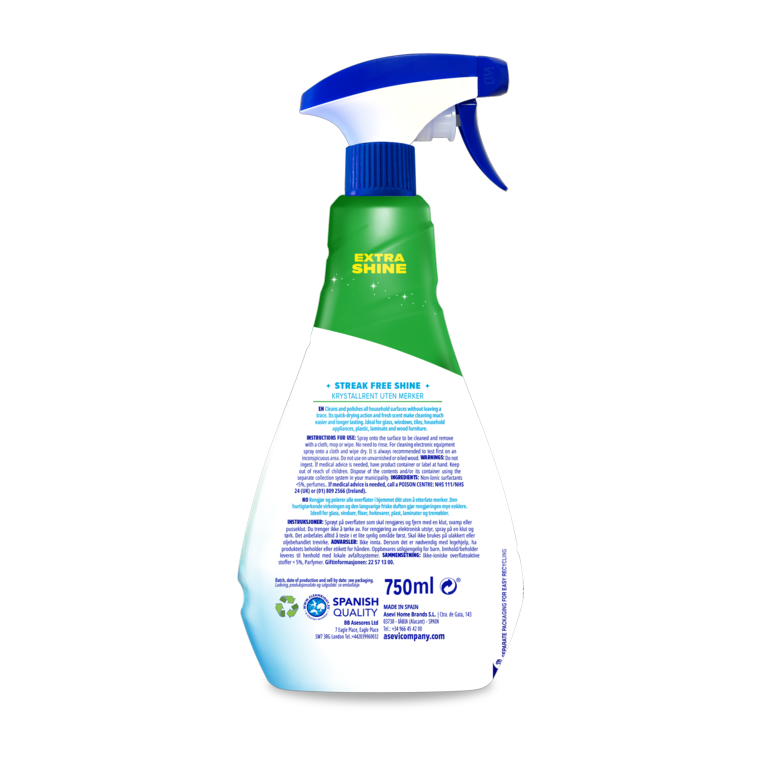 Asevi Multi Purpose & Glass Cleaner 750ml