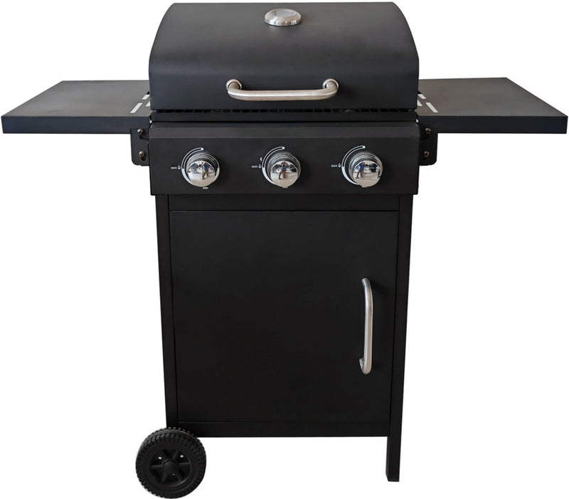 Pagoda 3 Burner Gas BBQ With Side Table
