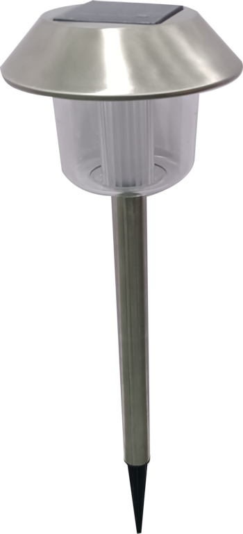 Pagoda Solar Stainless Steel Stake Light 42cm White LED