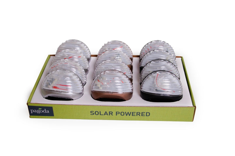 Pagoda Solar Fence Garden Light White LED