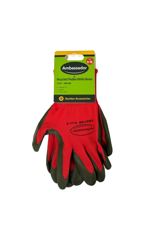 Ambassador Recycled Flexible Nitrile Gloves 8/M