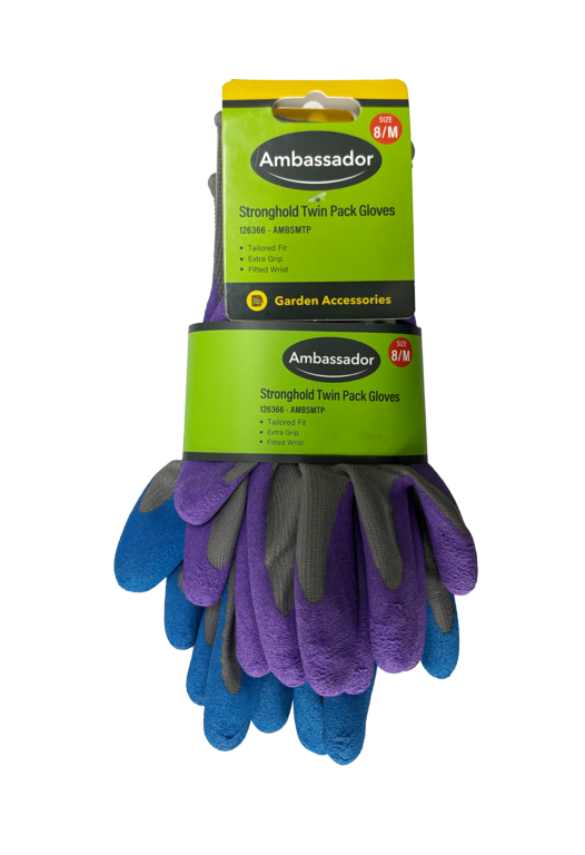 Ambassador Stronghold Twin Pack Gloves 8/M