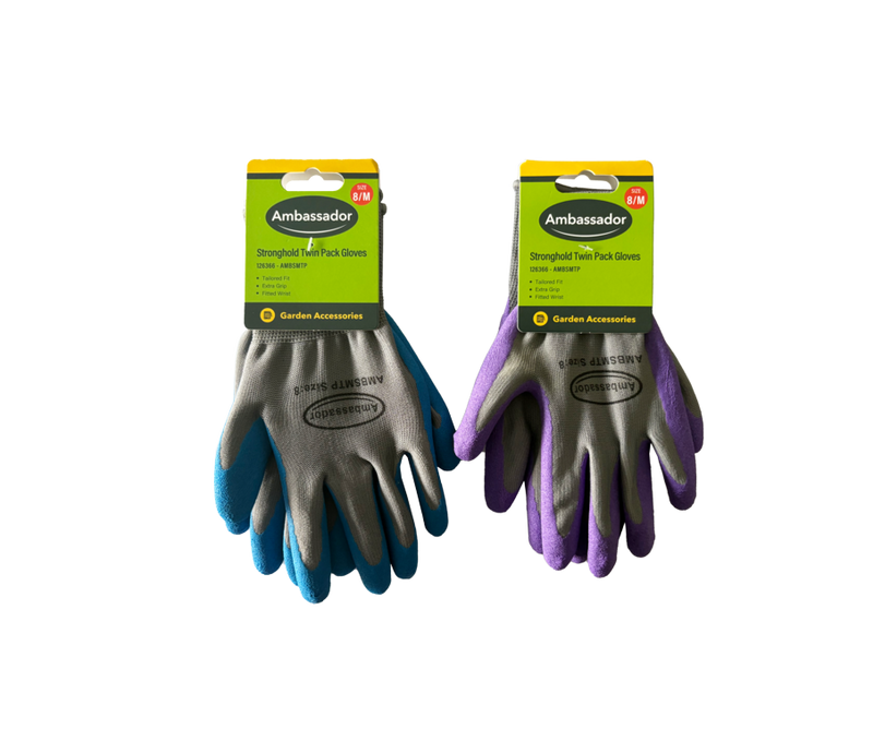 Ambassador Stronghold Twin Pack Gloves 8/M