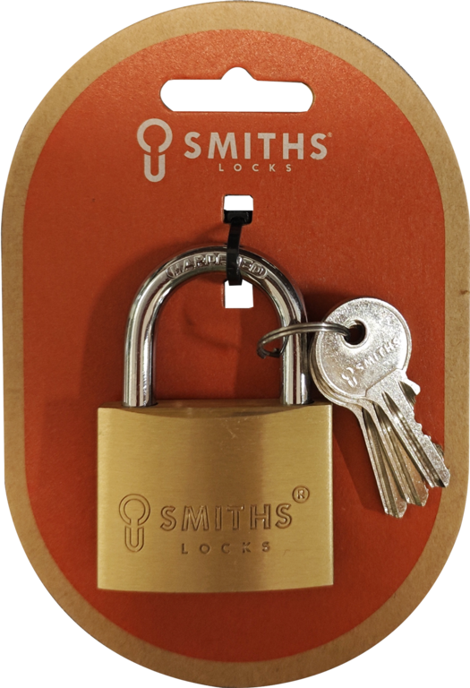 Smiths Locks Brass Padlock 50mm
