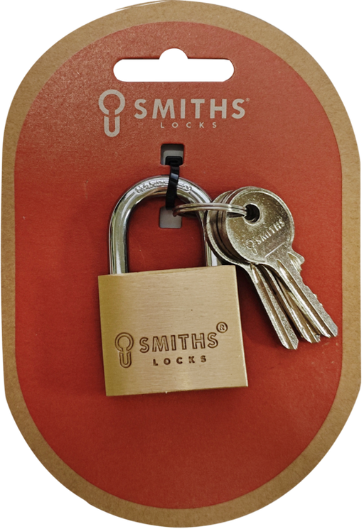 Smiths Locks Brass Padlock 40mm