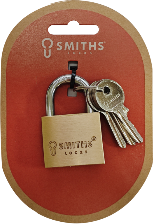 Smiths Locks Brass Padlock 40mm