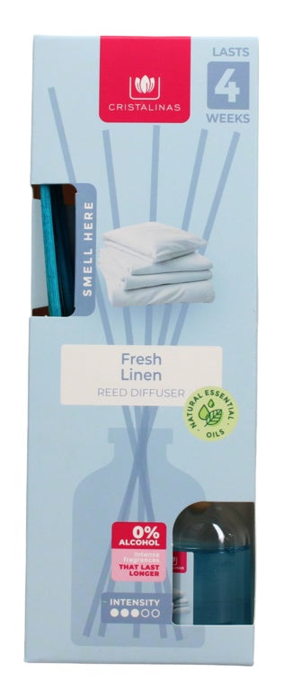 Cristalinas Reed Diffuser 25ml Fresh Linen