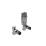 Kartell Design Chrome Angled Twin Pack TRV 15mm