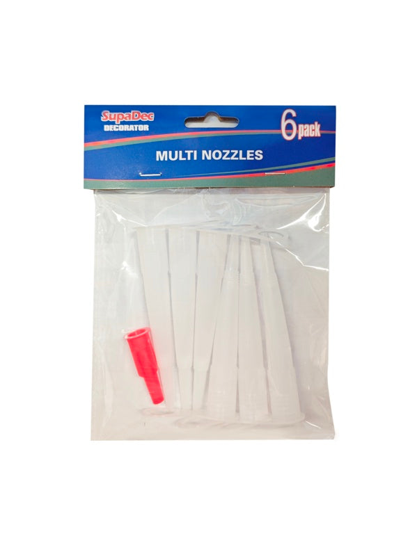 SupaDec Spare Sealant Nozzles 6 Piece