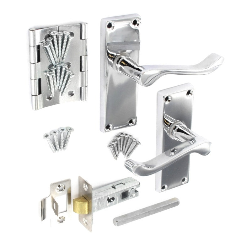 Securit Scroll Internal Handle Pack Chrome