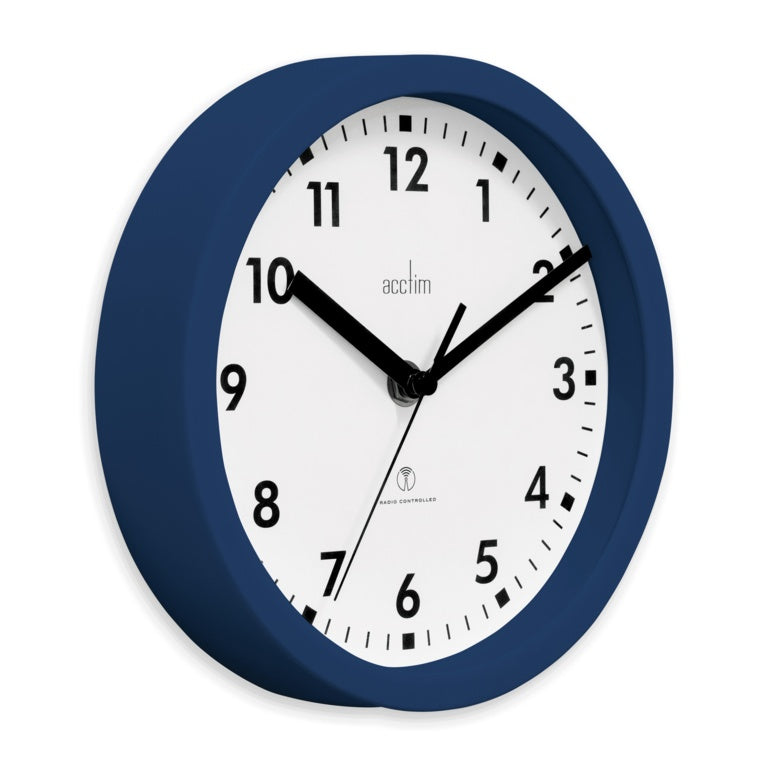 Acctim Nardo Radio Control Wall Clock Midnight blue