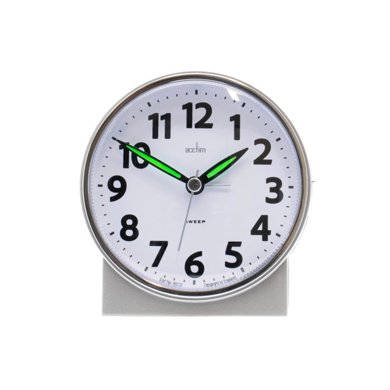 Acctim Micah Sweep Alarm Clock Silver