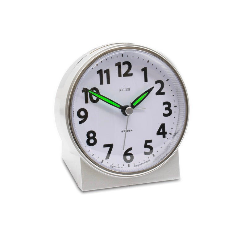 Acctim Micah Sweep Alarm Clock Silver