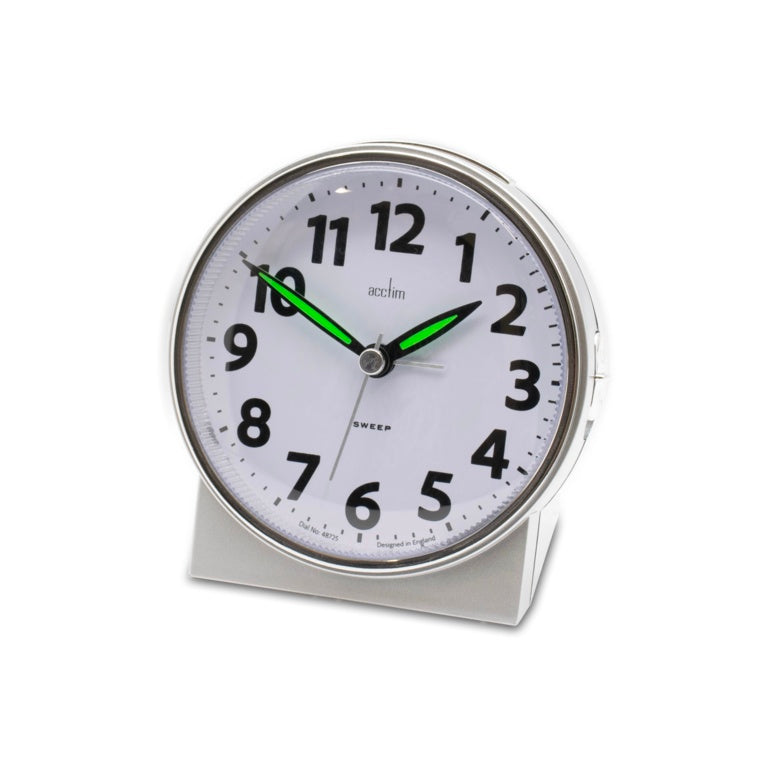 Acctim Micah Sweep Alarm Clock Silver